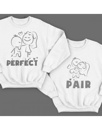 Парные свитшоты для влюбленных "Perfect"(Идеальная) "Pair"(Пара) Парные свитшоты для влюбленных "Perfect"(Идеальная) "Pair"(Пара)